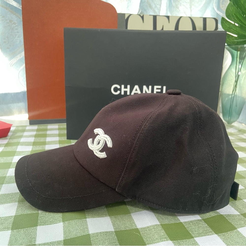 Chanel Black Baseball Cap